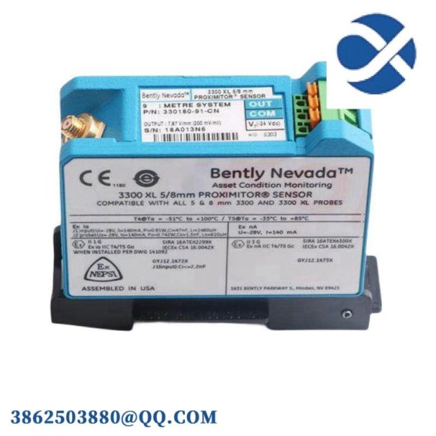 Bently Nevada 330780-91-05 Proximity Sensor, Precision Control for Industrial Applications