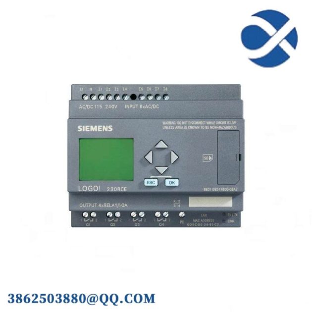 SIEMENS 6ED1052-1MD00-0BA7: 12/24VDC Logic Module with Display