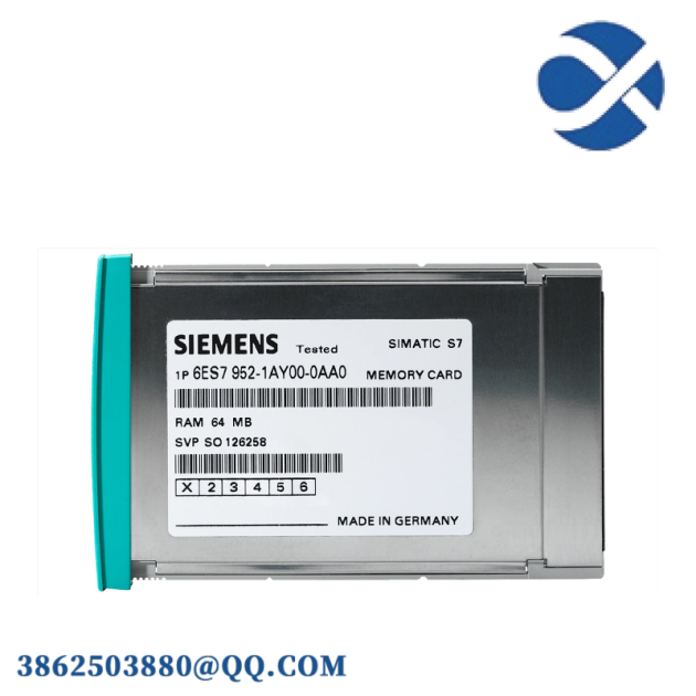 SIEMENS SIMATIC S7 RAM MEMORY CARD 6ES7 952-1AL00-0AA0, High-Performance Data Storage Module
