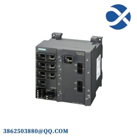 SIEMENS SCALANCE X308-2LD Modular Plus Industrial Ethernet Switch, 2X 1000Mbps SM SC + 1X 10/100/1000Mbps & 7X 10/100Mbps RJ45 Ports