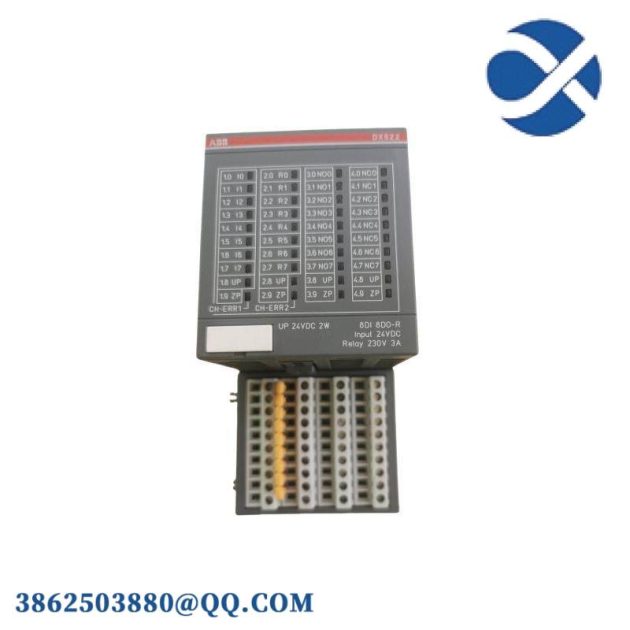 ABB DX522 Digital I/O Module - 8 Digital Inputs, Precision Control for Industrial Automation