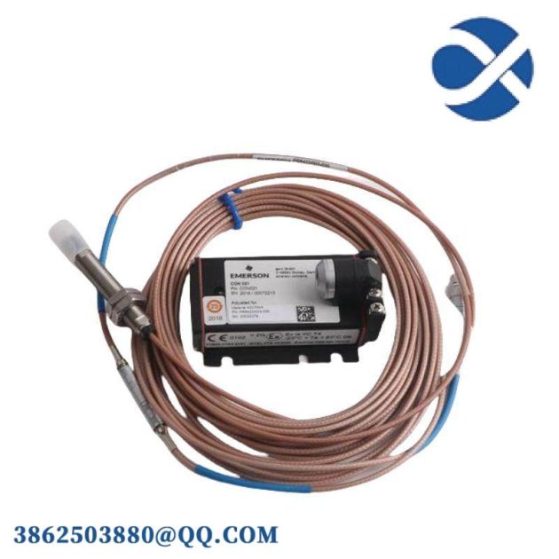 Emerson PR6423/002-131 CON021 Eddy Current Displacement Sensor: Precision Measurement for Industrial Control