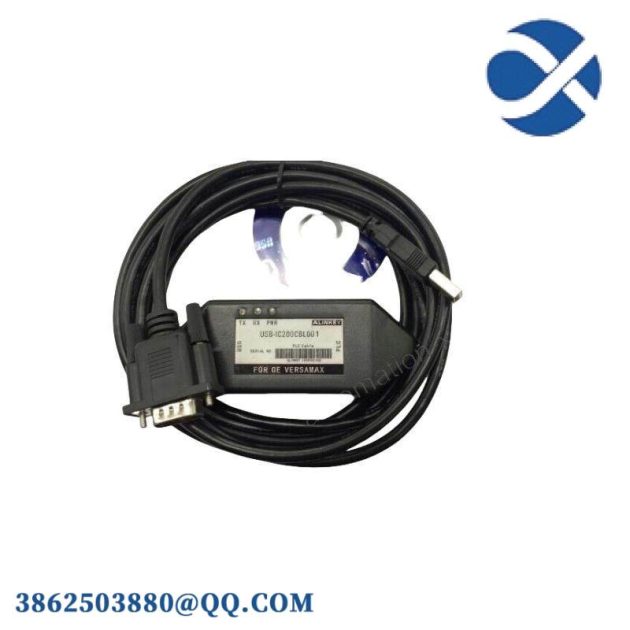 GE IC200CBL001 - Industrial Communication Serial Cable, for PLCs & Control Systems