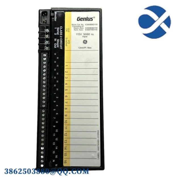 GE IC660BBD110 - Discrete Input Block, Industrial Automation Control Module
