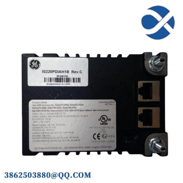 GE IS220PDIAH1B - Advanced Excitation Control for Industrial Automation, Designed for Reliability and Efficiency