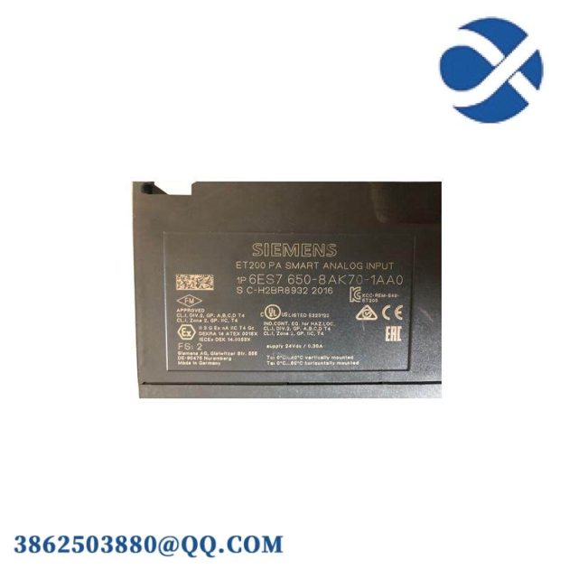 SIEMENS 6ES7650-8AK70-1AA0: Industrial Grade Analog Input Module