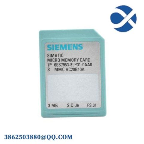 Siemens Memory Card for S7, 6ES7 953-8LP31-0AA0, Industrial Control Solutions