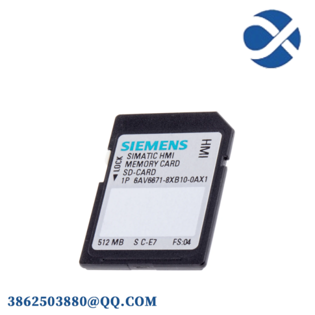 Siemens 6AV6671-8XB10-0AX1 SIMATIC SD Memory Card: Efficient Data Storage for Industrial Automation