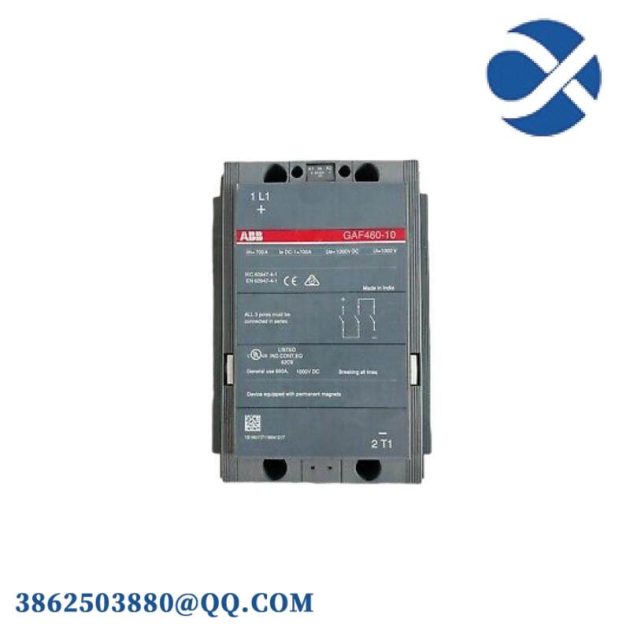 ABB GAF 460-10-11 DC Contactor: A High-Performance Solution for Industrial Automation