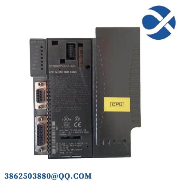 GE IC200CPU005 CPU Module - High Performance Control Solution