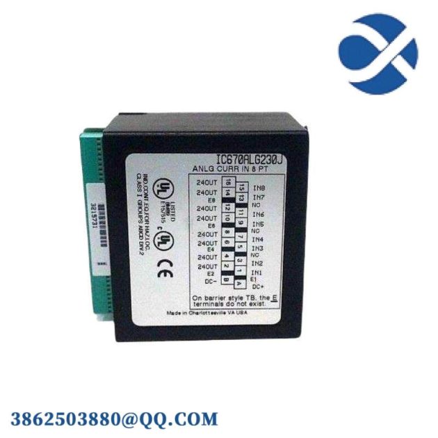 GE IC670ALG230 Analog Input Current 8 Channel PLC Module