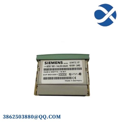 Siemens 6ES7951-1AL00-0AA0: Simatic S7 RAM Memory Card, Designed for Efficient Data Storage Solutions
