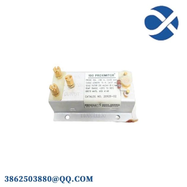 BENTLY NEVADA 20929-02: Proximity Transducer, Precise Motion Sensing for Industrial Control Systems