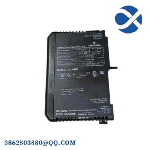Emerson DeltaV KJ1501X1-BC3 Power Supply - High Efficiency, Reliability in Industrial Control Solutions